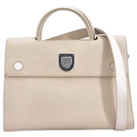 Bolsa de couro Diorever Bege
