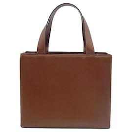 Céline-Leather Tote Bag-Brown