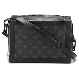 Louis Vuitton-Monogram Eclipse Soft Trunk Crossbody Bag-Black
