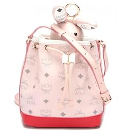 MCM-Visetos Bunny Bucket Bag-Pink