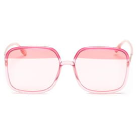Dior-Übergroße getönte Sonnenbrille-Pink