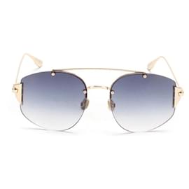 Dior-Dior Stronger Aviator Sonnenbrille aus Metall in sehr gutem Zustand-Schwarz