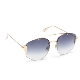 Dior-Dior Stronger Aviator Sonnenbrille aus Metall in sehr gutem Zustand-Schwarz