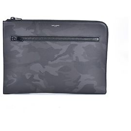 Yves Saint Laurent Pochette camouflage Noir
