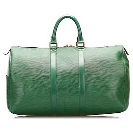 Louis Vuitton Epi Keepall 45 M42974 Verde