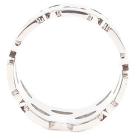 Hermès Hermes Perfore Schal Ring Metallring in ausgezeichnetem Zustand Silber
