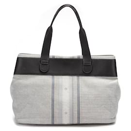 Loewe-Canvas-Einkaufstasche-Grau