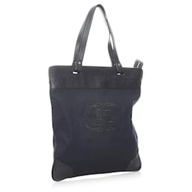 Burberry-Nylon Canvas Tote Bag-Black
