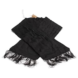 Burberry-Silk scarf-Black
