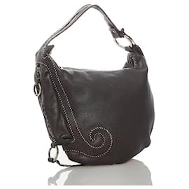 Fendi-Sac porté épaule Selleria-Marron
