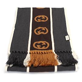 Gucci-Interlocking G Wool Scarf 575605-Multiple colors