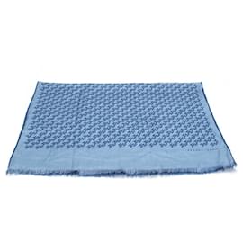 Hermès-H Logo Scarf-Blue