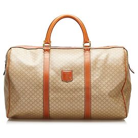 Céline Macadam Boston Duffle Bag Brown