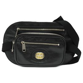 Gucci Ineinandergreifende G Morpheus-Gürteltasche 575857 Schwarz