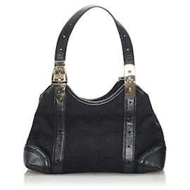 Gucci-Horsebit Glam Shoulder Bag 145761-Black