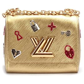 Louis Vuitton-Bloqueo de amor Epi Twist Mm M52893-Dorado