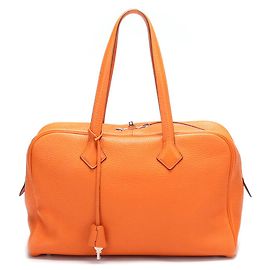 Hermès Clemence Vitória II 35 Bolsa Laranja