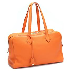 Hermès-Clemence Viktoria II 35 Tasche-Orange