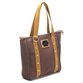 Louis Vuitton-Louis Vuitton Antigua Cabas MM Canvas Tote Bag in Good condition-Brown