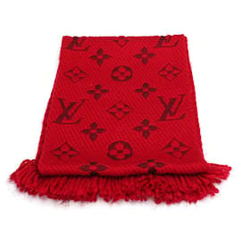 Louis Vuitton-Logomania Wool and Silk Scarf M72432-Red