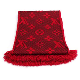 Louis Vuitton-Logomania Wool and Silk Scarf M72432-Red