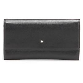 Montblanc-Leather Continental Wallet-Black
