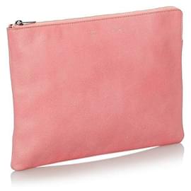 Céline-Leather Clutch-Pink
