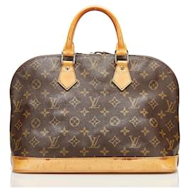 Louis Vuitton-Louis Vuitton Monogram Alma PM Sac à main en toile M51130 en bon état-Marron