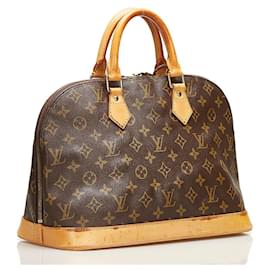Louis Vuitton-Louis Vuitton Monogram Alma PM Canvas Handbag M51130 in Fair condition-Brown
