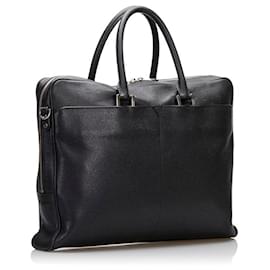MCM-Visetos Debossed Leather Briefcase-Black