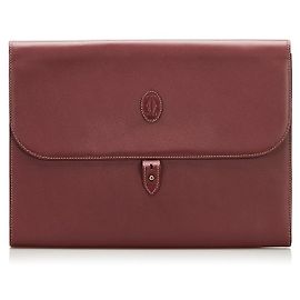 Must de Cartier Document Clutch Rot