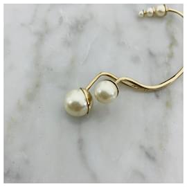 Dior-Pendiente de perla de imitación-Dorado