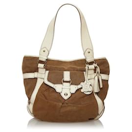 Céline-Canvas Handbag-Brown