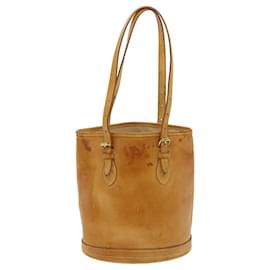 Louis Vuitton-LOUIS VUITTON Nomad Bucket PM Shoulder Bag Beige M85001 LV Auth 33366-Beige