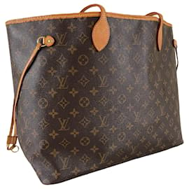 Louis Vuitton-Louis Vuitton Neverfull GM monogramme sac à main sac à bandoulière shopper-Marron