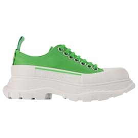 Alexander Mcqueen-Tread Slick Sneakers - Alexander Mcqueen - Green/White - Leather-White