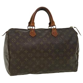 Louis Vuitton-Louis Vuitton Monogram Speedy 35 Bolsa de mão M41524 Autenticação LV130-Outro