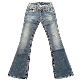 Vaqueros bootcut True Religion azules de algodón Azul