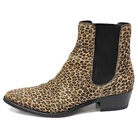 Céline-Ankle Boots-Leopard print