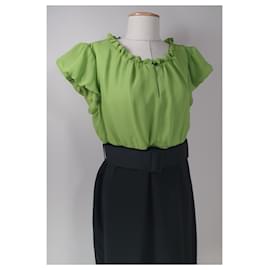 Baum und Pferdgarten-Vestidos-Negro,Verde