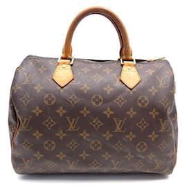 Louis Vuitton-Louis Vuitton Speedy Handbag 30 MONOGRAM M CANVAS41108 CANVAS HAND BAG-Brown