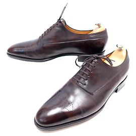 NUOVA SCARPA PRESupper JOHN LOBB 2003 Richelieu 9.5E 43.5 scarpe di pelle Marrone