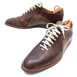TÊNIS SPRINT JOHN LOBB 9.5 43.5 TÊNIS DE COURO PATINA Marrom