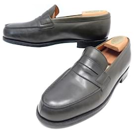 JM Weston-JM WESTON LOAFERS 180 7D 41 IN KHAKI LEATHER + LOAFERS-Khaki