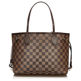 Louis Vuitton-Louis Vuitton Brown Damier Ebene Neverfull PM-Marron