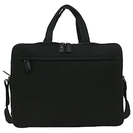 Prada-PRADA Hand Bag Nylon Black Auth ro617-Black