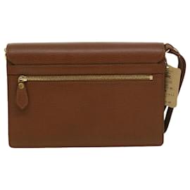 Autre Marque-Burberrys Clutch Bag Leather Brown Auth am3369-Brown