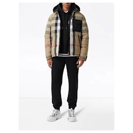 Burberry-Aware Burberry reversible plaid down jacket SIZE L NEW WITH TAGS AND INVOICE-Beige