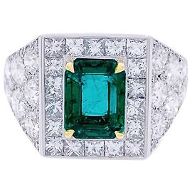 inconnue Ring, white gold, platinum, emerald, diamonds. Other