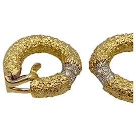 Autre Marque-M earrings.Gérard in yellow gold and diamonds.-Other